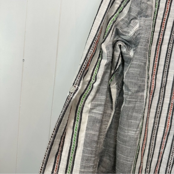 Soft Surroundings Brookhaven Aruba Floral Embroidered Longline Cotton Tunic M - Picture 11 of 12